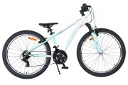 Volare Boost Kinderfiets - 24 inch - 21 Speed - Wit/Mintgroen