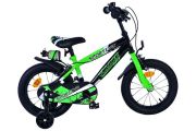 Volare Sportivo Kinderfiets - Jongens - 14 inch - Groen Zwart - Twee Handremmen
