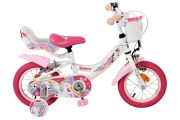 Volare Unicorn Kinderfiets - Meisjes - 12 inch - Wit - Twee handremmen