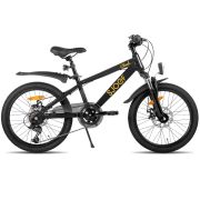 SJOEF Climb Jongensfiets / Mountainbike 20 inch | 6-8 Jaar | 6 Versnellingen | Schrijfremmen | Zwart