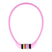 Vinz Baker Kinderfiets Kabelslot 10mm Roze - 65cm Main
