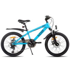 SJOEF Climb Jongensfiets / Mountainbike 20 inch - 6 Versnellingen - Schijfremmen - Blauw