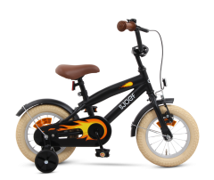SJOEF Cruise Jongensfiets 12 inch - Mat Zwart