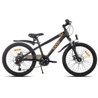 SJOEF Climb Jongensfiets / Mountainbike 22 inch | 6 Versnellingen | Schrijfremmen | Zwart