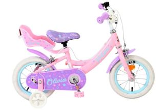 Volare Olivia Kinderfiets - Meisjes - 12 inch - Roze - Twee handremmen