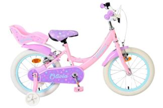 Volare Olivia Kinderfiets - Meisjes - 16 inch - Roze - Twee Handremmen