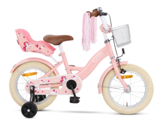 SJOEF Dolly Meisjesfiets 14 inch | 3-5 jaar | Unicorn | Roze