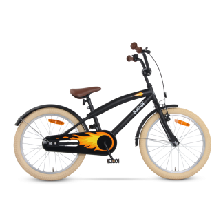 SJOEF Cruise Jongensfiets 20 inch - Mat Zwart