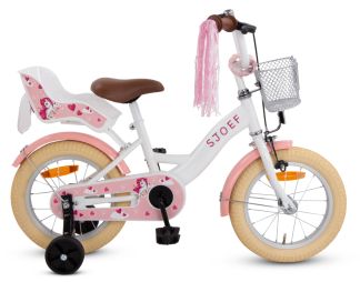 SJOEF Dolly Meisjesfiets 14 inch - Wit