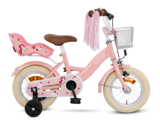 SJOEF Dolly Meisjesfiets 12 inch | 2-4 Jaar | Unicorn | Roze 
