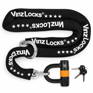 VINZ Trivor Motorslot / Schijfremslot met ketting / Bootslot ART 4 - 200 cm