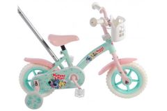 Woezel & Pip Kinderfiets - Meisjes - 10 inch - Mint Blauw/Roze