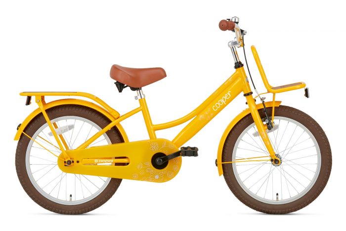 Popal Cooper Bamboo Meisjesfiets 18 inch - Geel