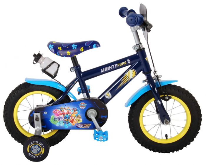 Paw Patrol Mighty Pups Kinderfiets - Jongens - 12 inch -Blauw