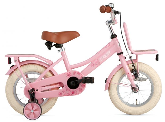 Popal Cooper Bamboo Meisjesfiets 12 inch - Roze