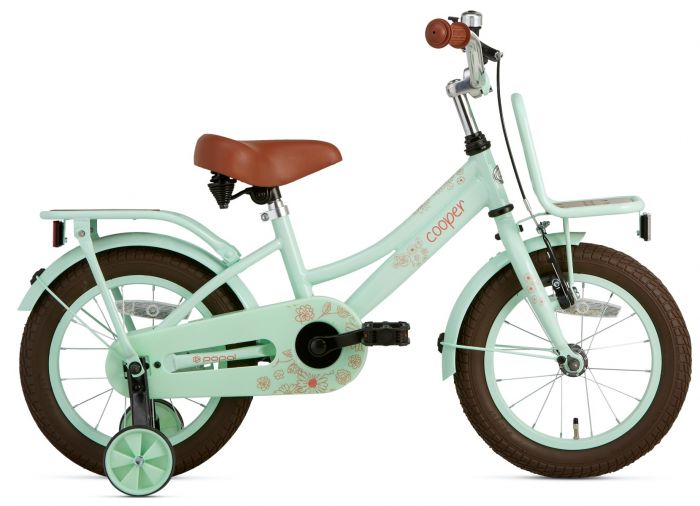Popal Cooper Bamboo Meisjesfiets 14 inch - Pistache Groen