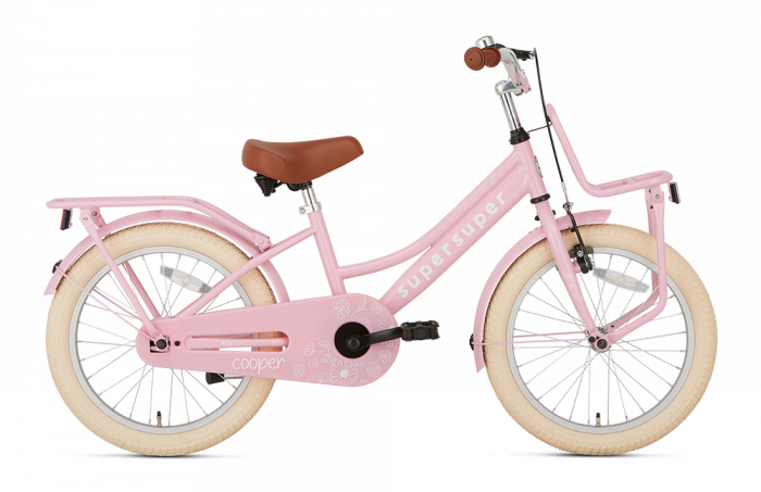 SuperSuper Cooper Meisjesfiets 18 inch - Roze