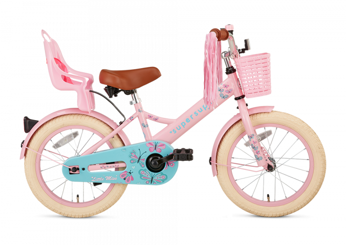 SuperSuper Little Miss Meisjesfiets 16 inch - Roze