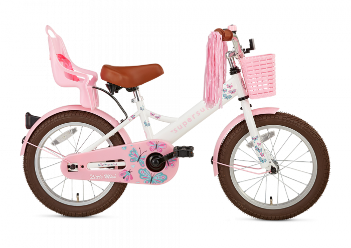 SuperSuper Little Miss Meisjesfiets 16 inch - Wit