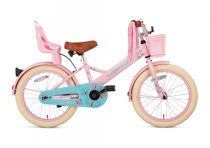SuperSuper Little Miss Meisjesfiets 18 inch - Roze