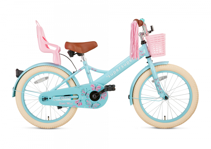 SuperSuper Little Miss Meisjesfiets 18 inch - Turquoise